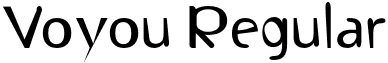 Voyou Regular font - Voyou-Regular.otf