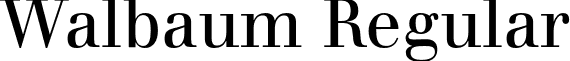 Walbaum Regular font - Walbaum-Roman.otf