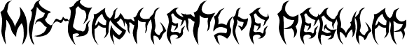 MB-CastleType Regular font - MB_TyranT.ttf