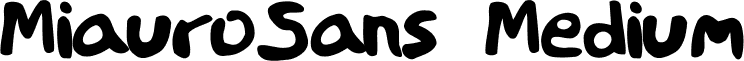 MiauroSans Medium font - MiauroSans_5.ttf