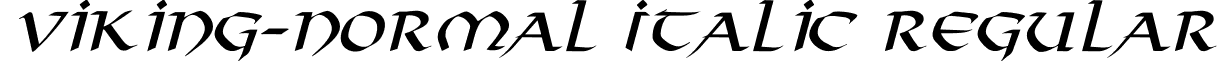 Viking-Normal Italic Regular font - Viking-Normal_Italic.ttf