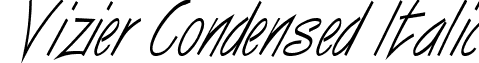 Vizier Condensed Italic font - Vizier_Condensed_Italic.ttf