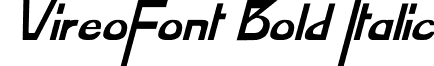 VireoFont Bold Italic font - VireoFont_Bold_Italic.ttf