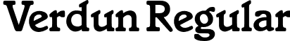 Verdun Regular font - Verdun.otf