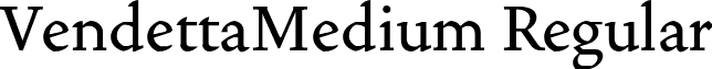 VendettaMedium Regular font - VendettaMedium.otf