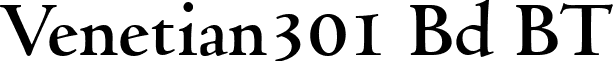 Venetian301 Bd BT font - Venetian301_Bd_BT_Bold.ttf