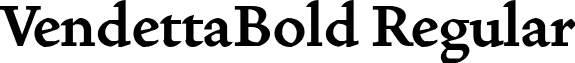 VendettaBold Regular font - VendettaBold.otf