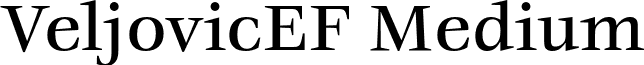 VeljovicEF Medium font - VeljovicEF-Medium.otf