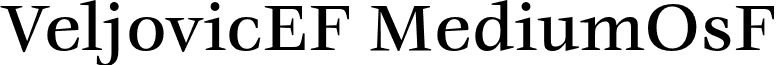 VeljovicEF MediumOsF font - VeljovicEF-MediumOsF.otf