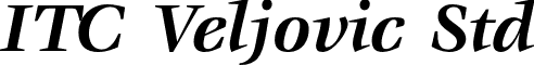 ITC Veljovic Std font - VeljovicStd-BoldItalic.otf