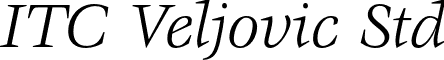 ITC Veljovic Std font - VeljovicStd-BookItalic.otf