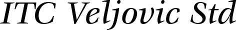 ITC Veljovic Std font - VeljovicStd-MediumItalic.otf