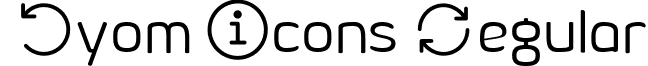 Byom Icons Regular font - Byom-Icons-Trial.ttf