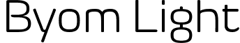 Byom Light font - Byom-Light-Trial.ttf
