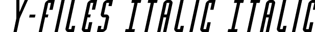 Y-Files Italic Italic font - yfilesital.ttf