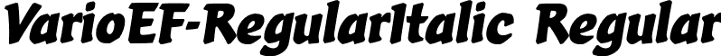 VarioEF-RegularItalic Regular font - VarioEF-RegularItalic.otf