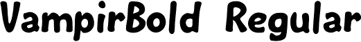 VampirBold Regular font - VampirBold.otf