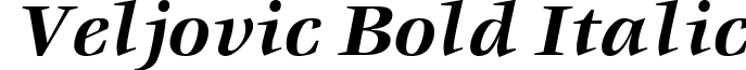 Veljovic Bold Italic font - Veljovic Bold Italic.ttf