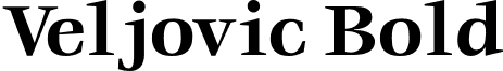 Veljovic Bold font - VeljovicBold.otf