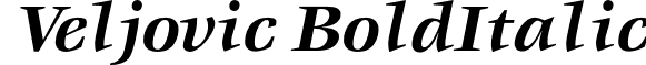 Veljovic BoldItalic font - VeljovicBoldItalic.otf