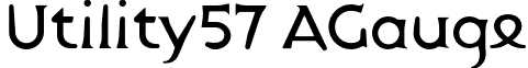 Utility57 AGauge font - Utility57-AGauge.otf