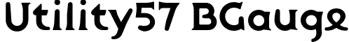 Utility57 BGauge font - Utility57-BGauge.otf