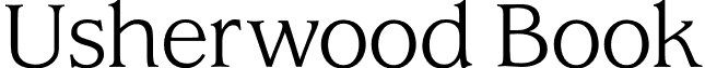 Usherwood Book font - UsherwoodBook.otf