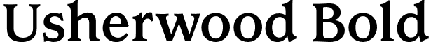 Usherwood Bold font - UsherwoodBold.otf