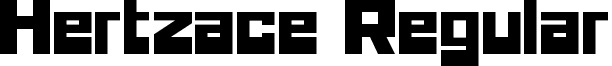 Hertzace Regular font - hertzace.ttf