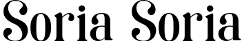 Soria Soria font - soria-font.ttf