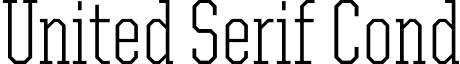 United Serif Cond font - UnitedSerifCond-Light.otf