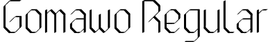 Gomawo Regular font - Gomawo.ttf