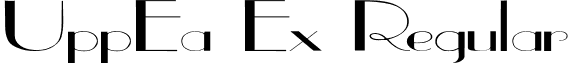 UppEa Ex Regular font - UppEa_Ex.ttf