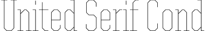 United Serif Cond font - UnitedSerifCond-Thin.otf