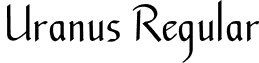 Uranus Regular font - Uranus.otf