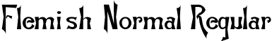 Flemish-Normal Regular font - flemis_h.ttf