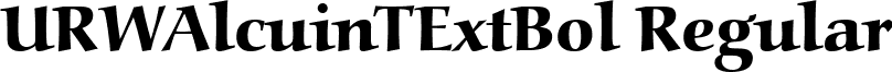 URWAlcuinTExtBol Regular font - URWAlcuinTExtBol.ttf