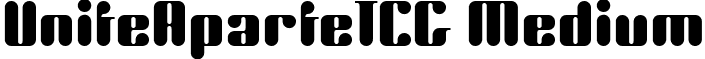 UniteAparteICG Medium font - UniteAparteICG.ttf