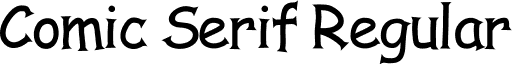 Comic Serif Regular font - comic-serif.ttf