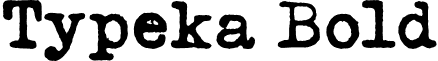 Typeka Bold font - Typeka-Bold.otf