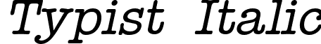 Typist Italic font - Typist_Italic.ttf