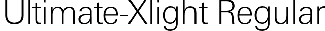 Ultimate-Xlight Regular font - Ultimate-Xlight.otf
