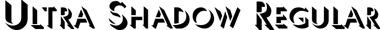 Ultra Shadow Regular font - Ultra Shadow.ttf