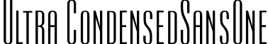 Ultra CondensedSansOne font - UltraCondensedSansOne.otf