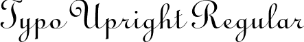 Typo Upright Regular font - TypoUprightBT-Regular.otf