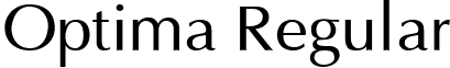 Optima Regular font - Ultima.ttf