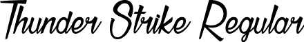 Thunder Strike Regular font - Thunder_Strike.ttf