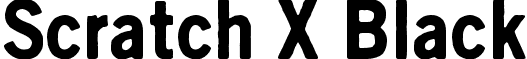 Scratch X Black font - Scratch X Black.ttf