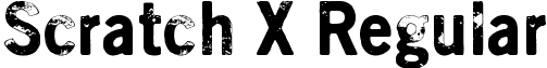Scratch X Regular font - Scratch_X.ttf