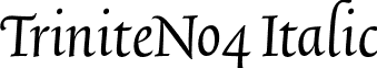 TriniteNo4 Italic font - TriniteNo4-Italic.otf